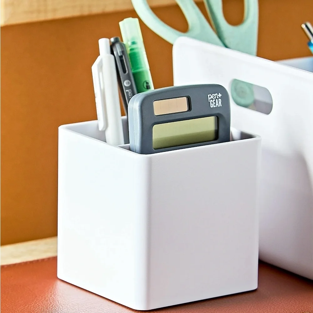 White Pen+Gear Desk Organizer 2 pack